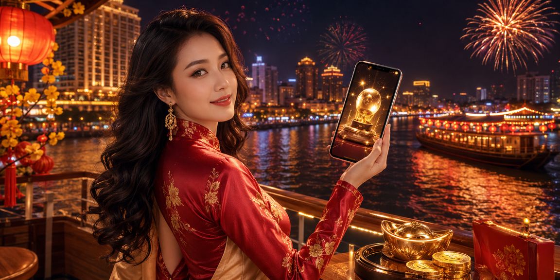 Người phụ nữ miền Tây áo dài chơi mobile casino tại vùng đồng bằng sông Cửu Long